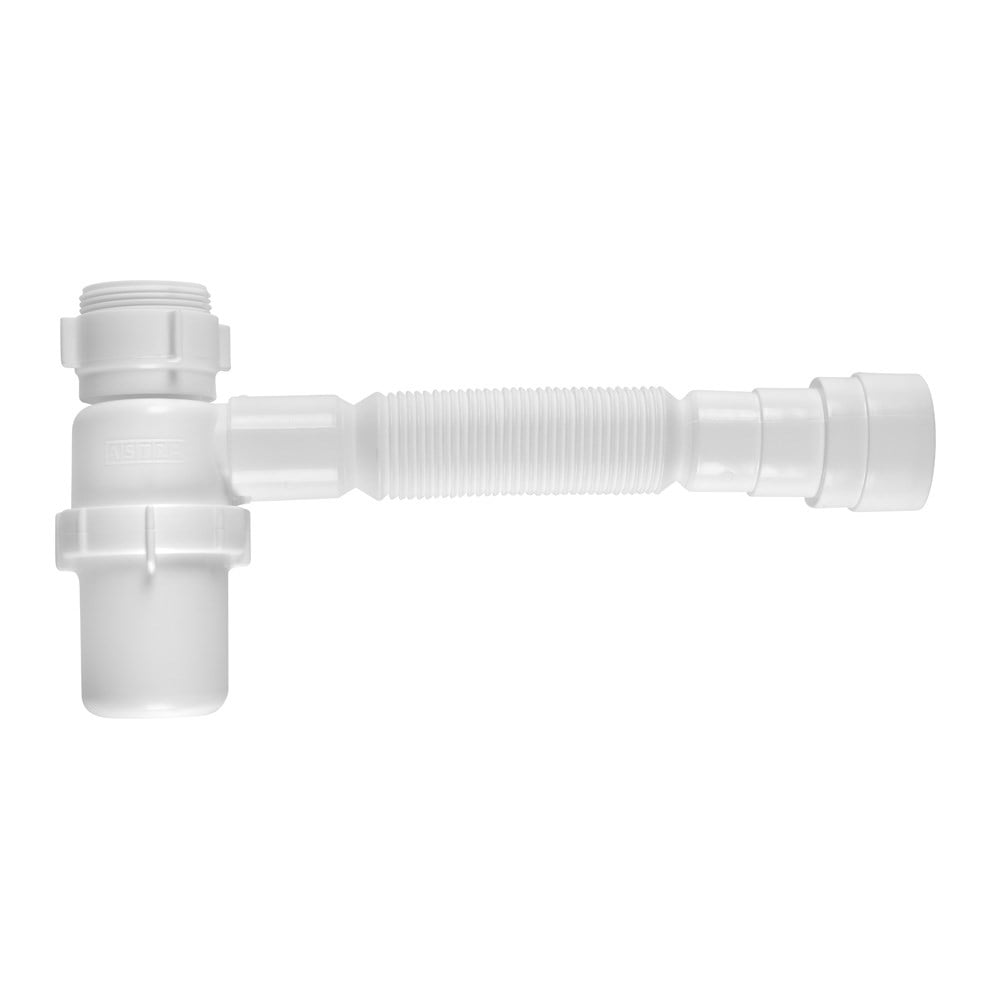 Sifão PVC Copo Astra Flexível Universal Branco SSUC*BR1