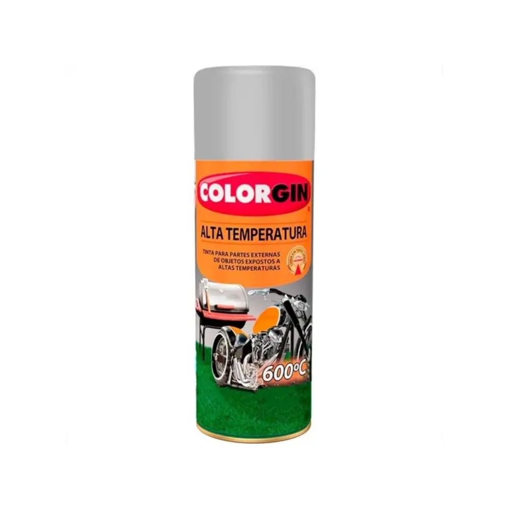 Tinta Spray Colorgin Alta Temperatura - Alumínio 300ml | 5723