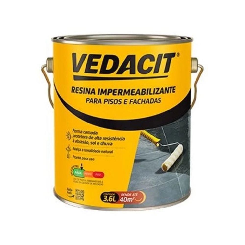 Resina Impermeabilizante Vedacit para Pisos e Fachadas 3,6L | 121841 - imagem 1