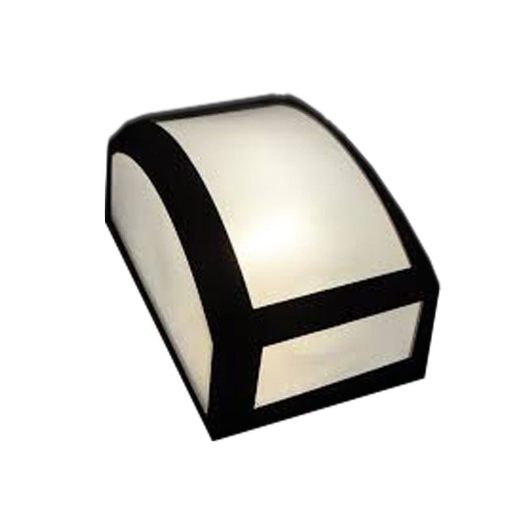 Arandela Ideal Policarbonato para 1E27 4236 Preta 3424