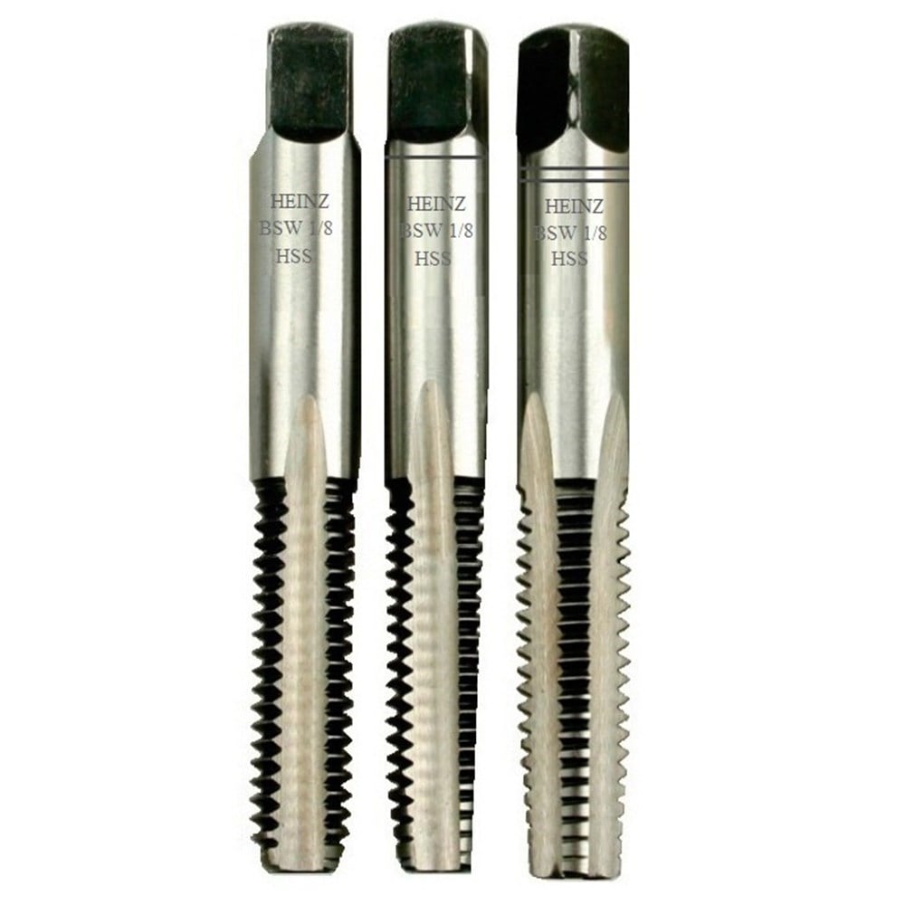 Macho Heinz Aço Rápido Bsw (A) 1/8" 3 Peças MRH-001