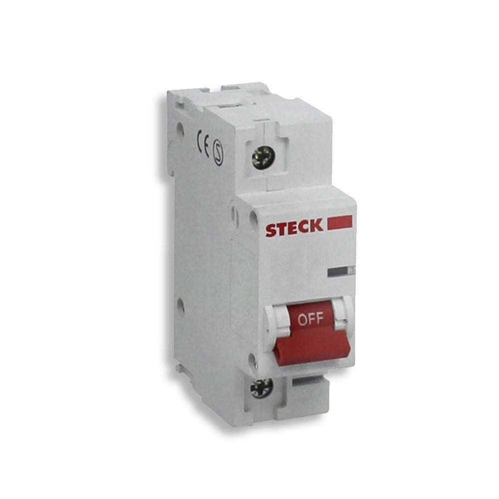 Disjuntor Steck DIN Unipolar 80A SD1 C SDD1C80