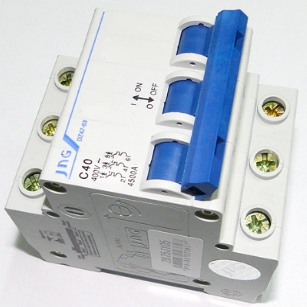 Disjuntor JNG DIN DZ47-63 Tripolar 16A C 51316