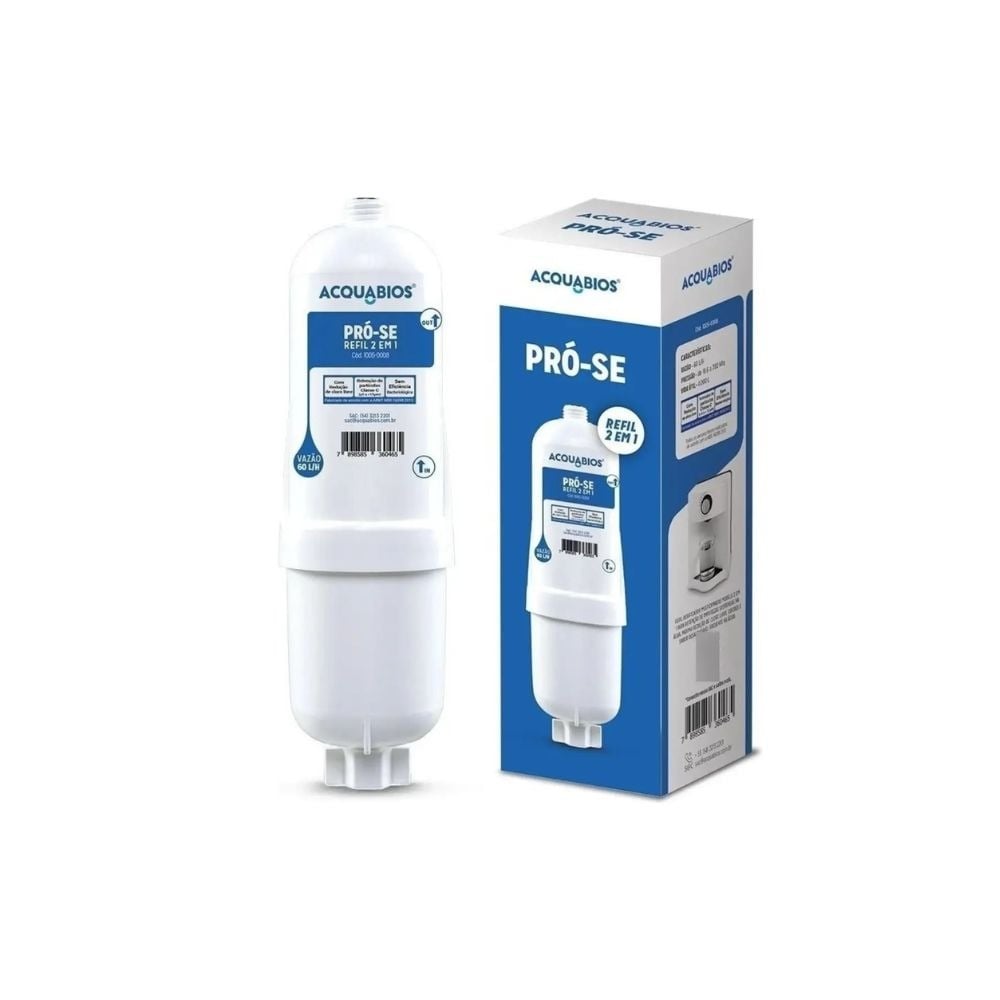 Refil Purificador de Água Soft Pró 2em1 Natural Gelada Branco Aquabios|70_EP000002 - imagem 1