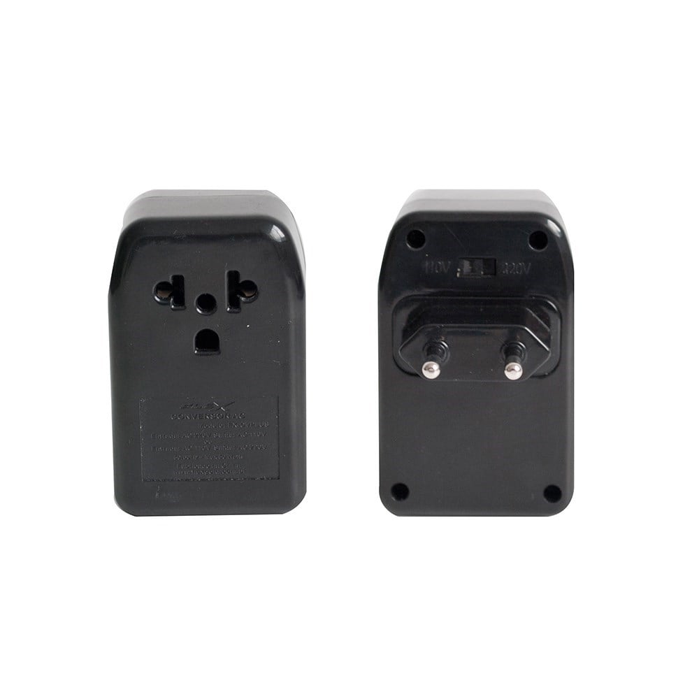 Conversor de Voltagem Flexgold com Adaptador FX-CV/PLUS